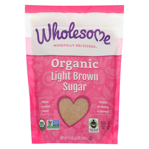 Wholesome Sweeteners Sugar - Organic - Light Brown - 24 Oz - Case Of 6