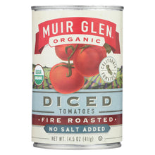 Muir Glen Diced Fire Roasted Tomato No Salt - Tomato - Case Of 12 - 14.5 Oz.