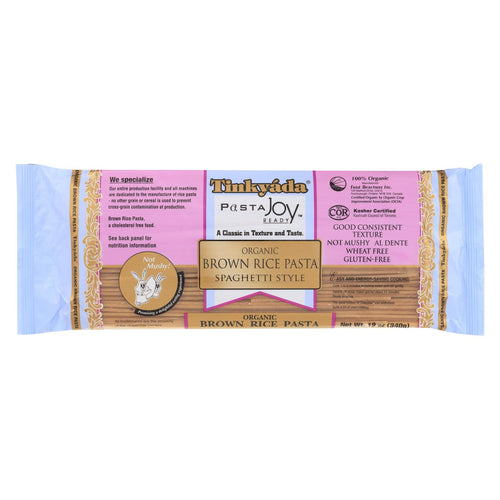 Tinkyada Organic Brown Rice Spaghetti - Case Of 12 - 12 Oz