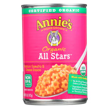 Annie's Homegrown Organic All Stars Pasta In Tomato And Cheese Sauce - Case Of 12 - 15 Oz.