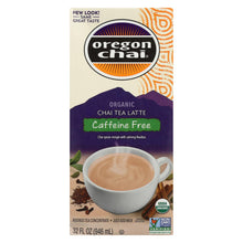 Oregon Chai Tea Latte Concentrate - Caffeine Free - Case Of 6 - 32 Fl Oz.