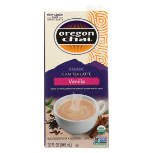 Oregon Chai Tea Latte Concentrate - Vanilla - Case Of 6 - 32 Fl Oz.