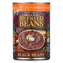 Amy's - Organic Light In Sodium Refried Black Beans - Case Of 12 - 15.4 Oz.