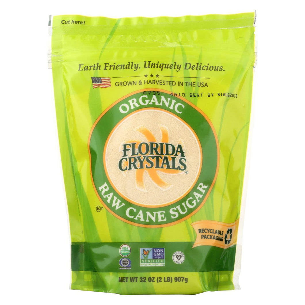 Florida Crystals Organic Cane Sugar - Cane Sugar - Case Of 6 - 2 Lb.