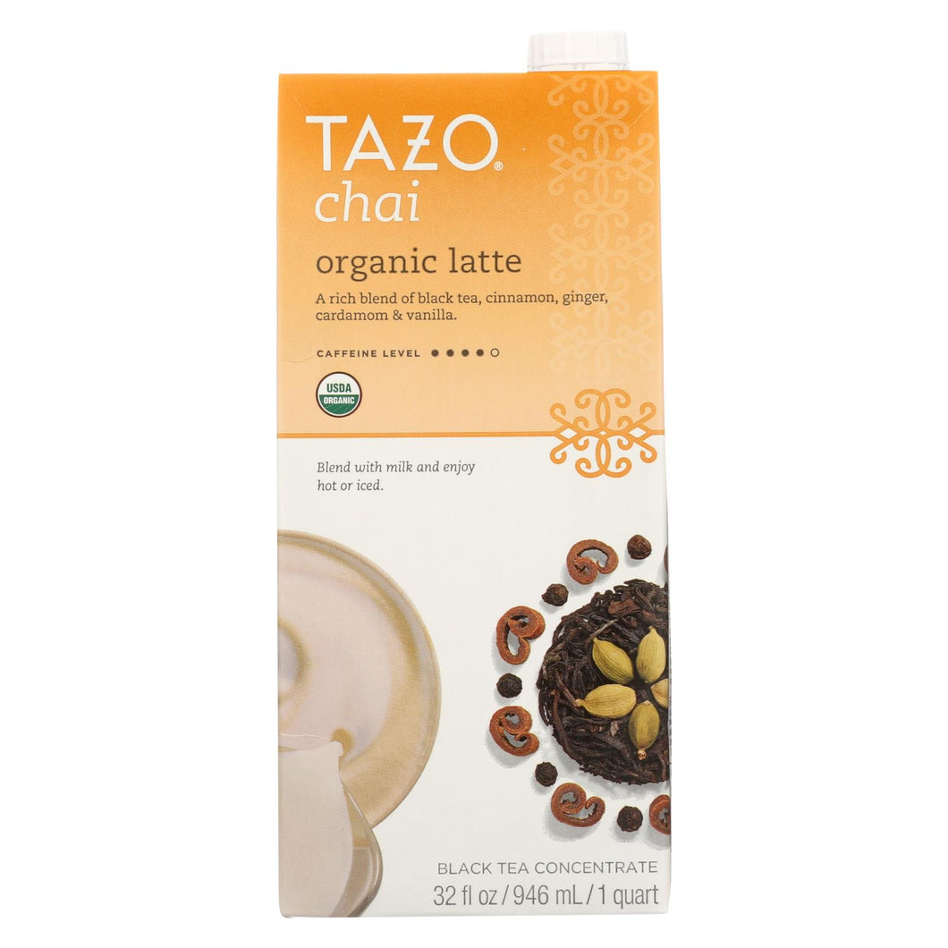 Tazo Tea Organic Tea - Chai Latte - Case Of 6 - 32 Fl Oz