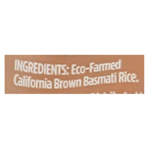 Lundberg Family Farms Organic Brown Basmati Rice - Case Of 6 - 2 Lb.