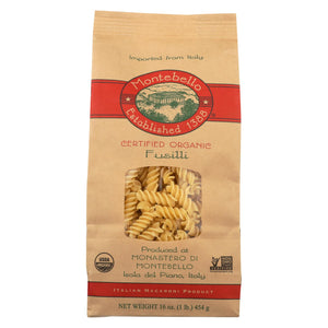 Montebello Organic Pasta - Fusilli - Case Of 12 - 1 Lb.