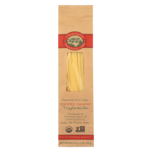 Montebello Organic Pasta - Tagliatelle - Case Of 12 - 1 Lb.