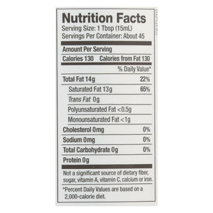 Nutiva Organic Coconut Oil - Refined - Case Of 6 - 23 Fl Oz.