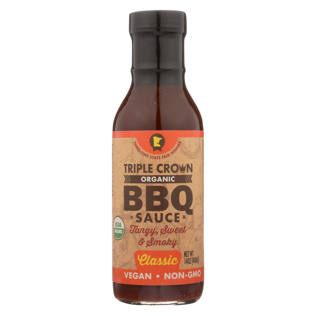 Triple Crown Bbq Bbq Sauce - Organic - Classic - Case Of 6 - 14 Fl Oz