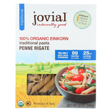 Jovial - Einkorn Penne Rigate - Whole Grain - Case Of 12 - 12 Oz.