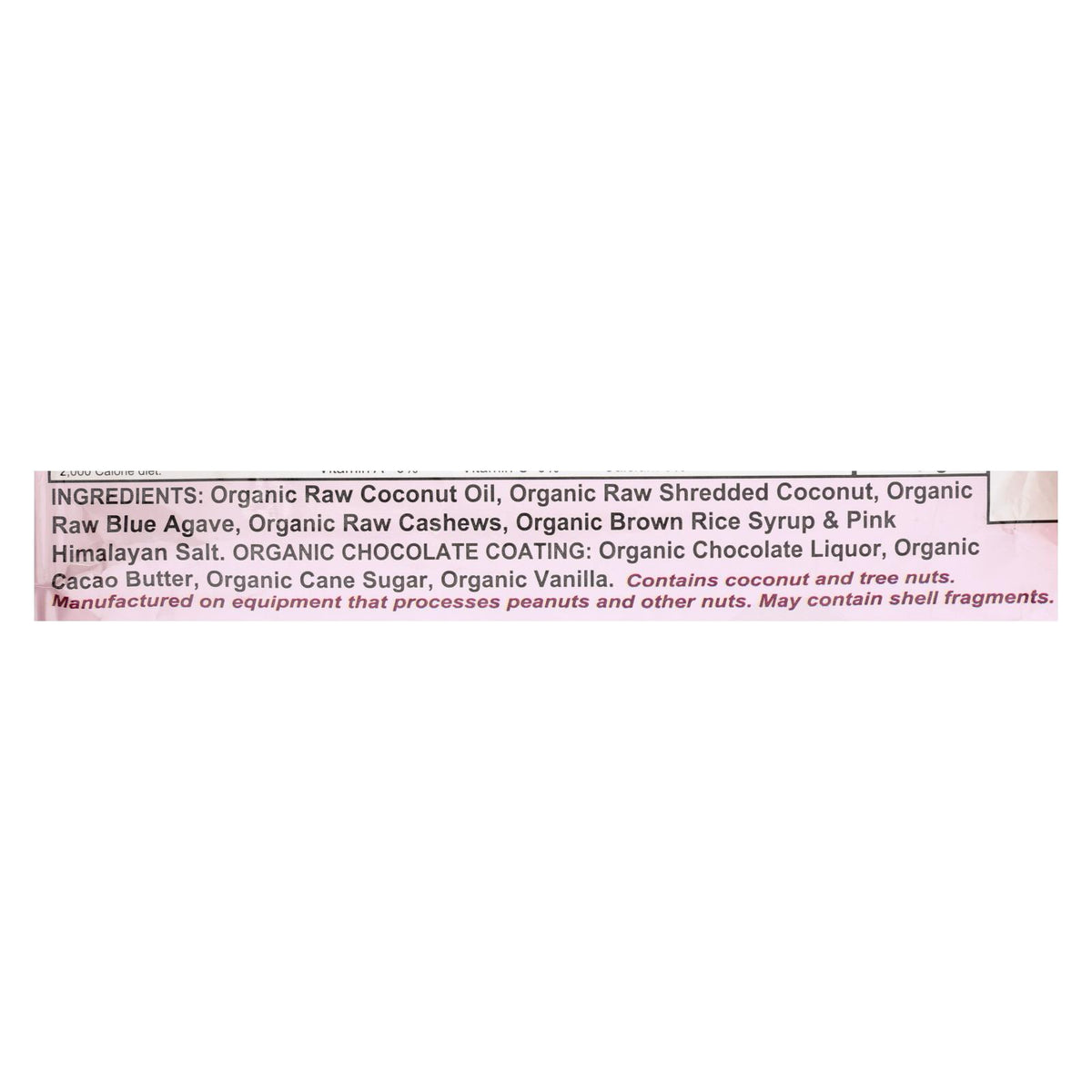 Nelly's Organics Coconut Candy Bar  - Case Of 9 - 1.6 Oz