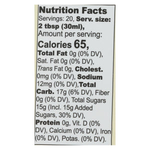 Wholesome Sweeteners Organic Syrup - Pancake Lite - Case Of 6 - 20 Fl Oz