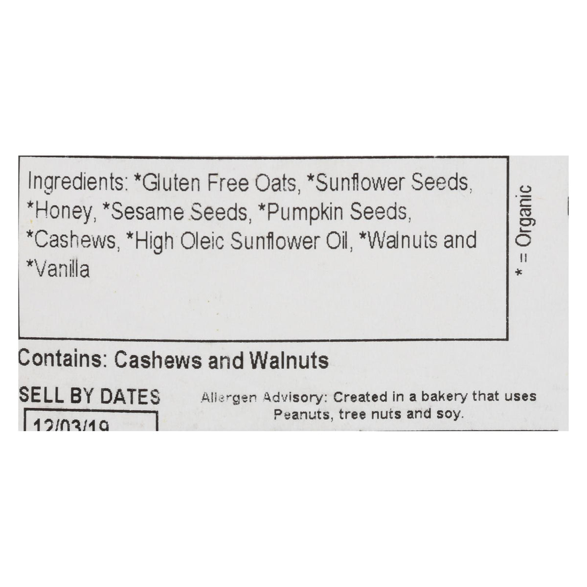 Grandy Oats - Granola Gluten Free - Case Of 10 - Lb