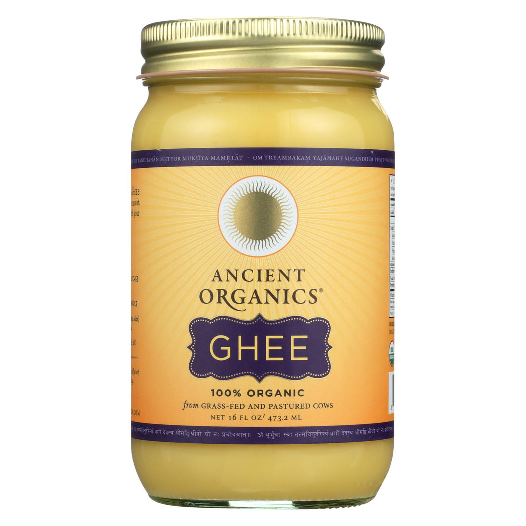 Ancient Organics - Organic Artisan Ghee - Case Of 6 - 16 Fl Oz.