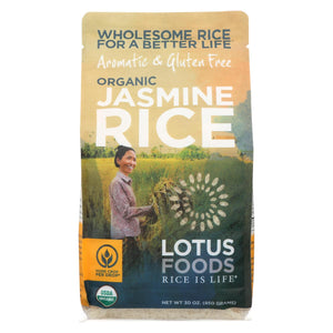 Lotus Foods Organic - Rice - White - Jasmine - Case Of 6 - 30 Oz