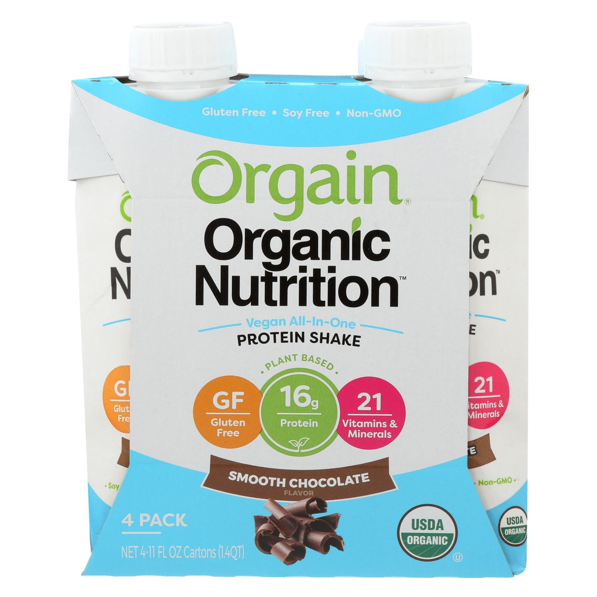 Our Organic Vegan Protein Shakes  - Case Of 3 - 4-11 Fz