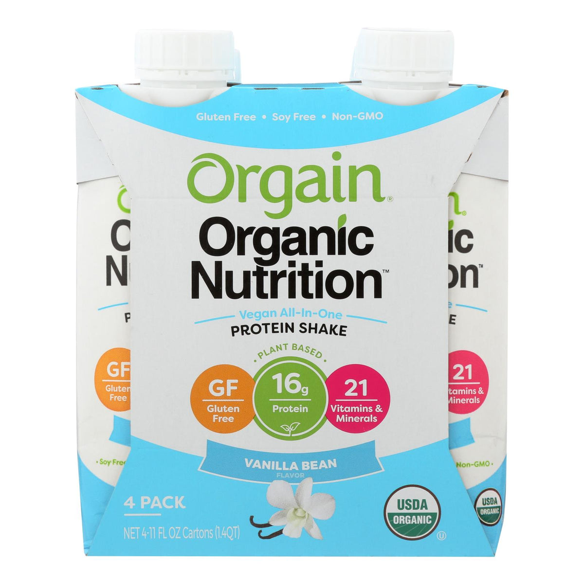 Our Organic Vegan Protein Shakes  - Case Of 3 - 4-11 Fz