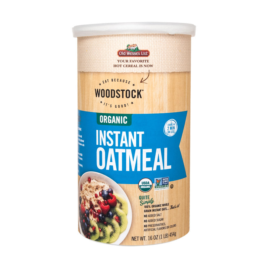 Woodstock Organic Instant Oats - Case Of 12 - 16 Oz.