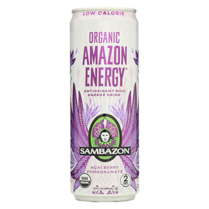 Sambazon Organic Amazon Energy Drink - Low Calorie - Case Of 12 - 12 Fl Oz