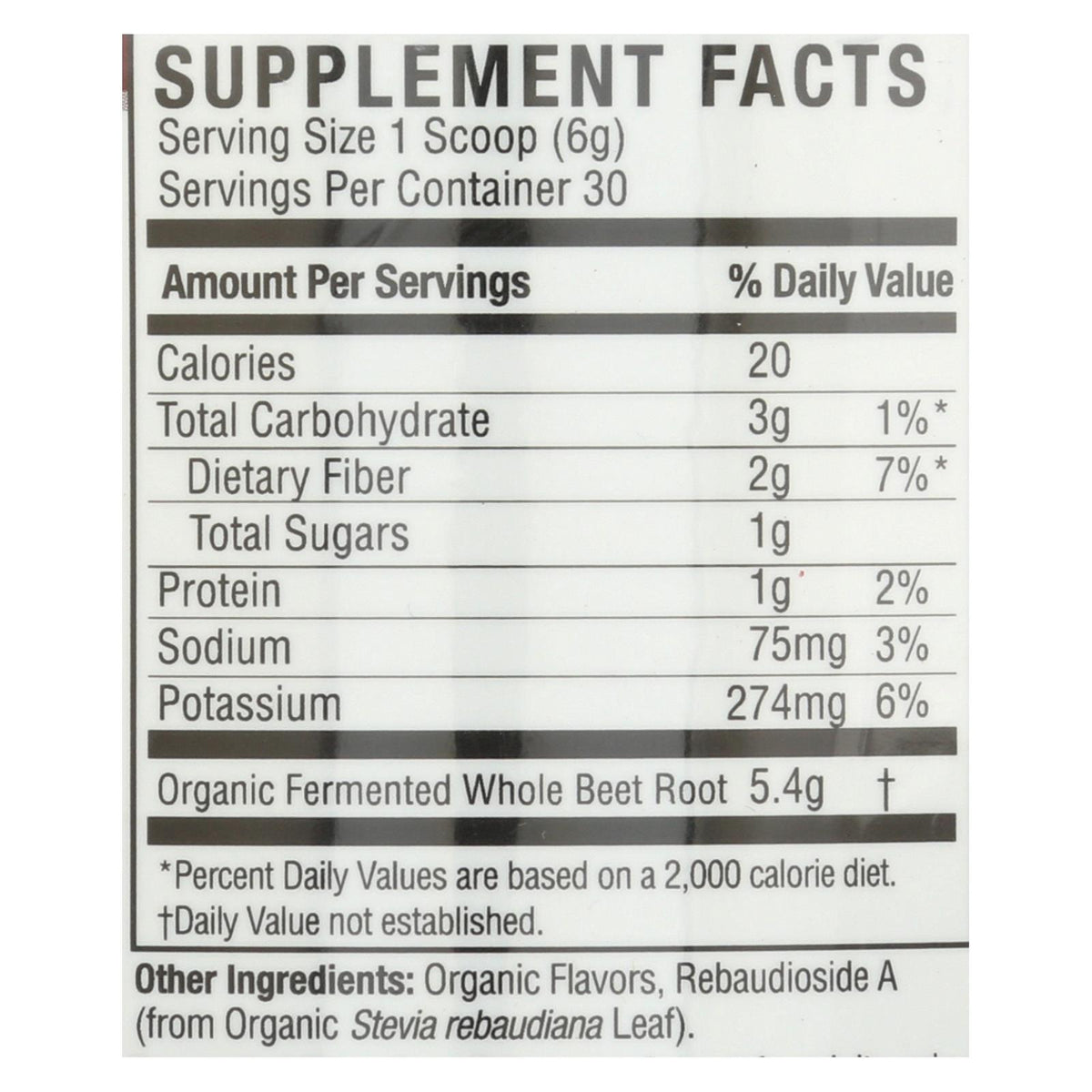 Nature's Answer - Whole Beets Powder Frmntd - 1 Each - 6.34 Oz