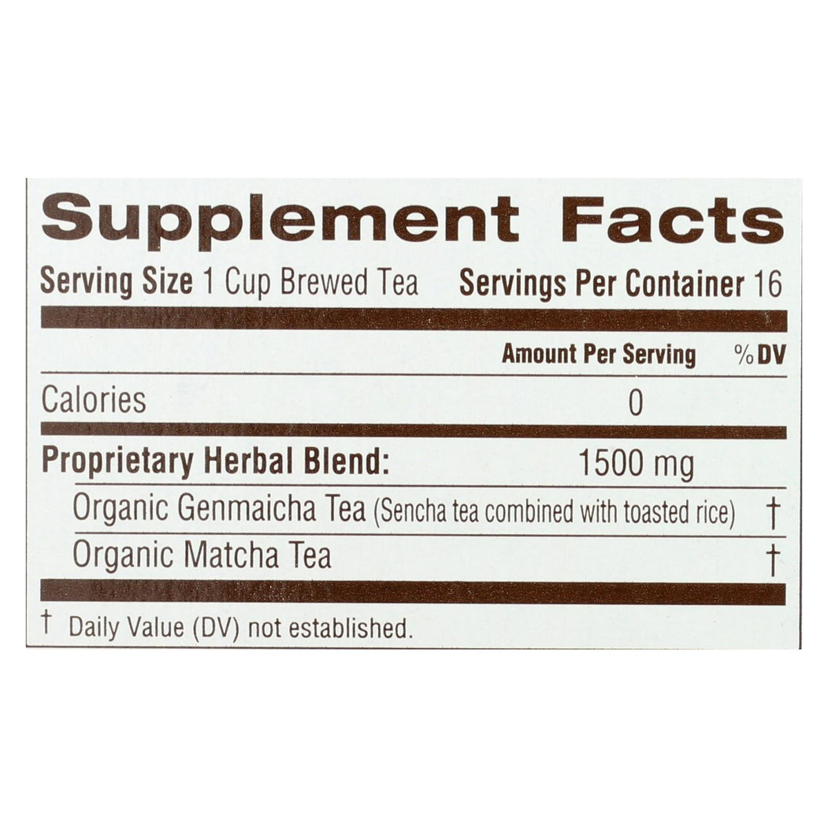 Traditional Medicinals - Green Tea Mtcha W-rce - Case Of 6 - 16 Bag