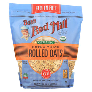 Bob's Red Mill - Organic Thick Rolled Oats - Gluten Free - Case Of 4-32 Oz