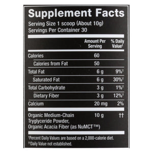 Nutiva - Powder Mct - 1 Each - 10.6 Oz