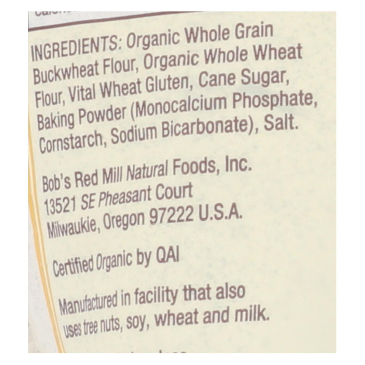 Bob's Red Mill - Pancake-waffle Bckwht - Case Of 4 - 24 Oz