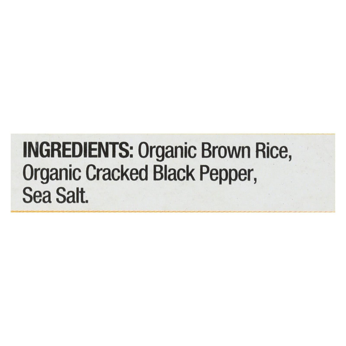 Lundberg Family Farms - Rice Ck Black Pepp Thin - Case Of 6-6 Oz