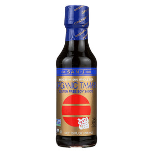 San - J Tamari Soy Sauce - Organic - Case Of 6 - 10 Fl Oz.