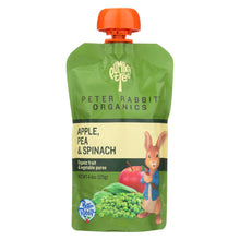 Peter Rabbit Organics Veggie Snacks - Pea Spinach And Apple - Case Of 10 - 4.4 Oz.