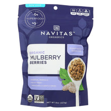 Navitas Naturals Mulberry Berries - Organic - Sun-dried - 8 Oz - Case Of 12