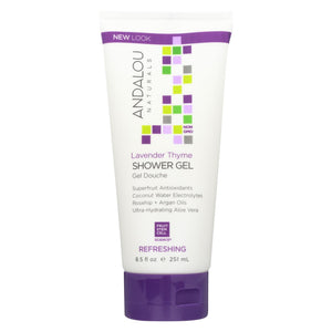 Andalou Naturals Shower Gel - Lavender Thyme Refreshing - 8.5 Fl Oz