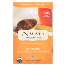 Numi Red Mellow Bush Rooibos Tea - 18 Tea Bags - Case Of 6