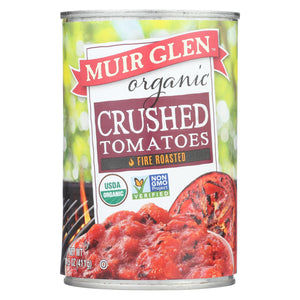 Muir Glen Fire Roasted Crushed Tomatoes - Tomato - Case Of 12 - 14.5 Oz.