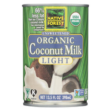 Native Forest Organic Light Milk - Coconut - Case Of 12 - 13.5 Fl Oz.