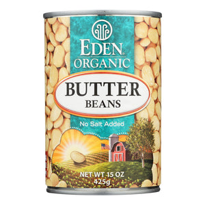 Eden Foods Butter Beans Organic - Case Of 12 - 15 Oz.