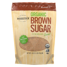 Woodstock Sugar - Organic - Brown - 16 Oz - Case Of 12