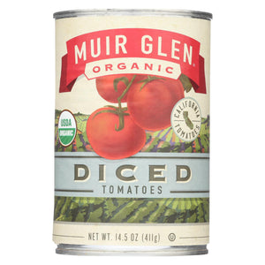 Muir Glen Organic Tomatoes Diced - Tomatoes - Case Of 12 - 14.5 Oz.