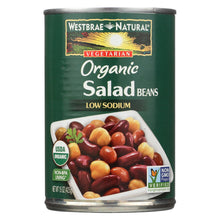 Westbrae Foods Organic Salad Beans - Case Of 12 - 15 Oz.