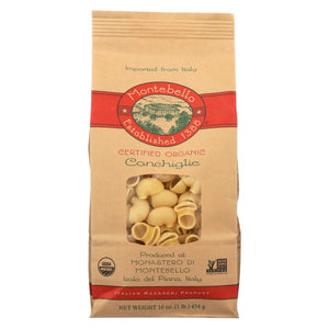 Montebello Organic Pasta - Conchiglia - Case Of 12 - 1 Lb.