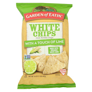 Garden Of Eatin' Tortilla Chips - White Corn Chips With Lime - Case Of 12 - 16 Oz.