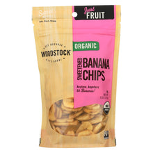 Woodstock Organic Banana Chips - Sweetened - Case Of 8 - 6 Oz.