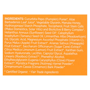 Andalou Naturals Glycolic Brightening Mask Pumpkin Honey - 1.7 Fl Oz