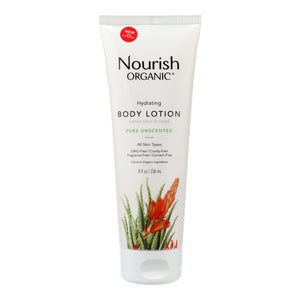 Nourish Organic Body Lotion Pure Unscented - 8 Fl Oz