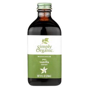 Simply Organic Pure Vanilla Extract - Case Of 6 - 8 Fl Oz.