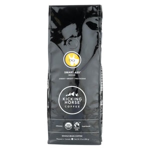 Kicking Horse Coffee - Whole Bean - Smart Ass - Case Of 6 - 10 Oz.