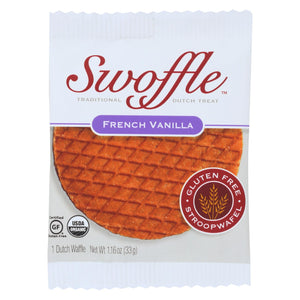 Swoffle Dutch Waffle - French Vanilla - Case Of 16 - 1.16 Oz.