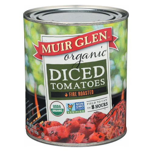 Muir Glen Organic Diced Fire Roasted Tomato - Tomato - Case Of 12 - 28 Oz.